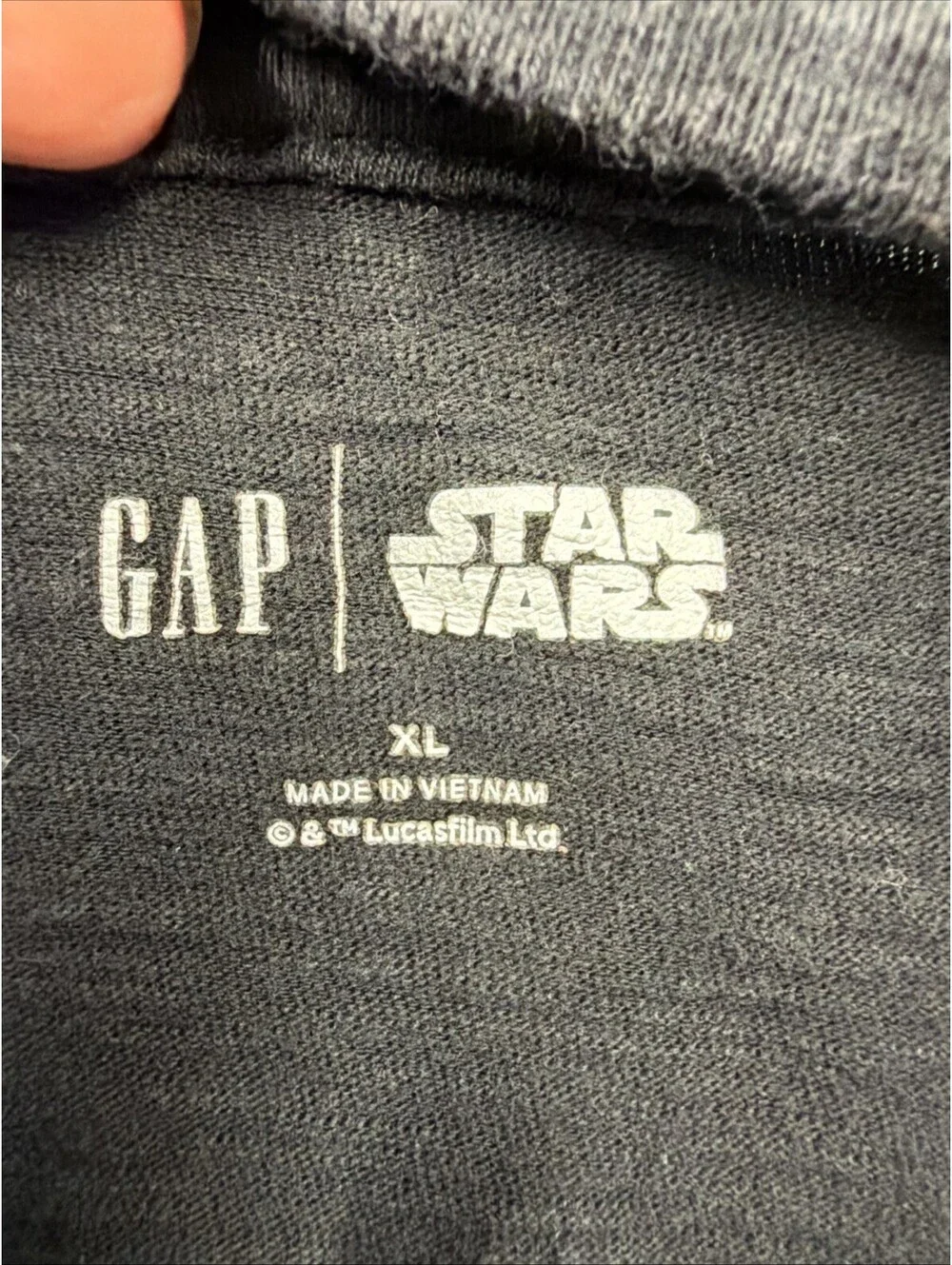 Boys Gap Star Wars Darth Vader Black Long Sleeve T-Shirt XL